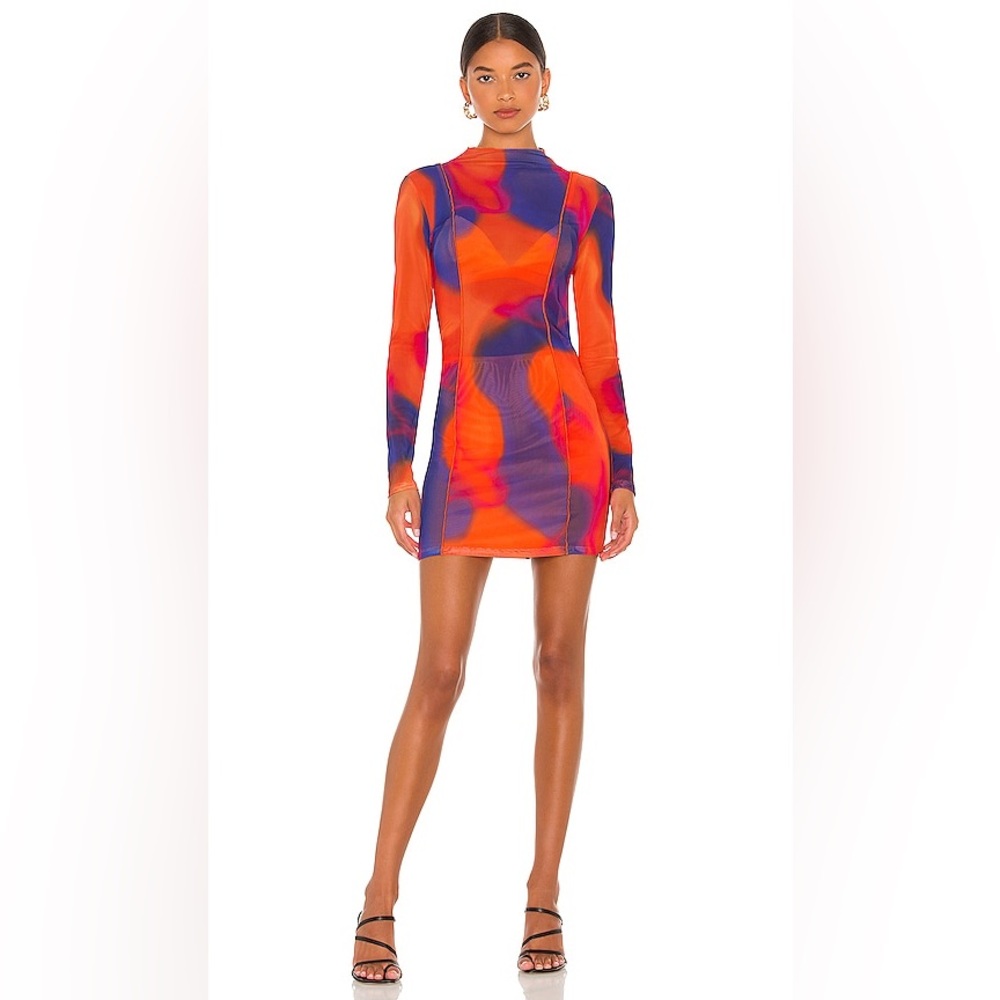 H;OURS Revolve Amethyst Mini Dress in Candy Ombre S